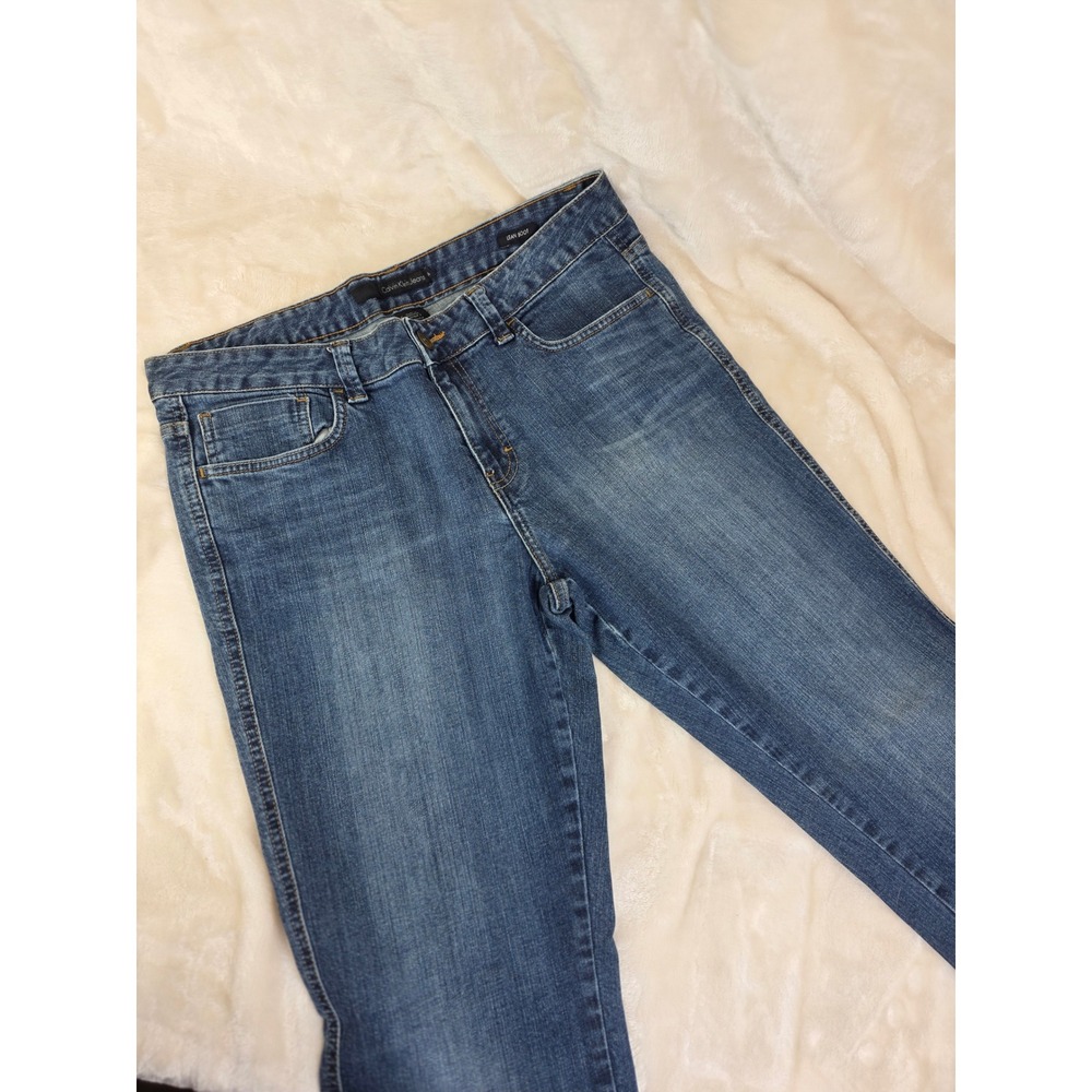 Calvin Klein Jeans Lean‎ Boot Cut Blue Denim Women's Jeans Size 14